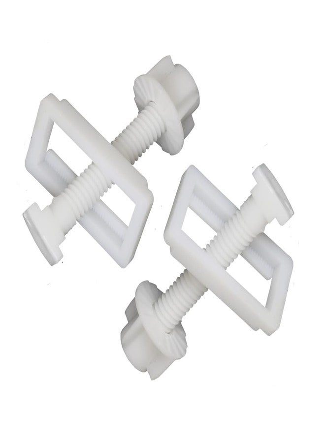 MESTERBATH Toilet Seat Cover Hinges, Plastic Screw Kit for Toilet Seat Cover Repair, Bracket size 35, 40mm, 45mm, 50mm, 60mm - Image 4